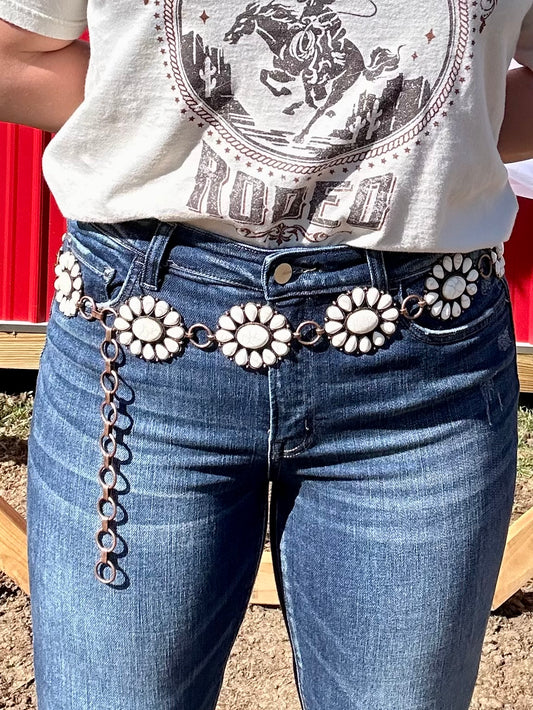 Ivory Blossom Belt