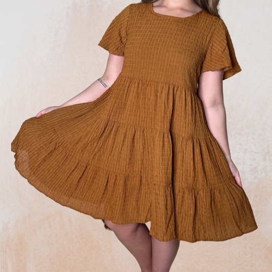 Autumn Waffle Dress