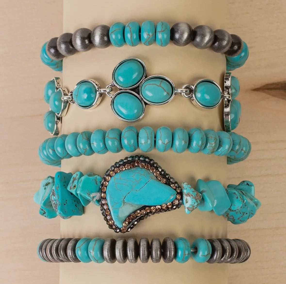 Turquoise Stacked Bracelets