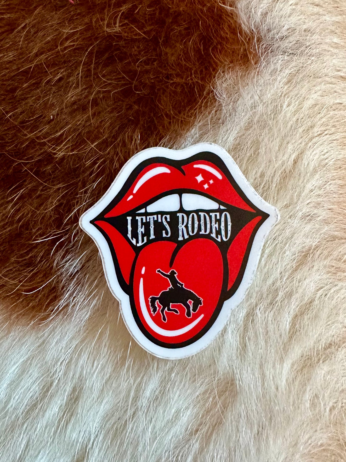 Lets Rodeo Sticker