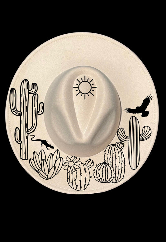 Desert Cactus Burn Design