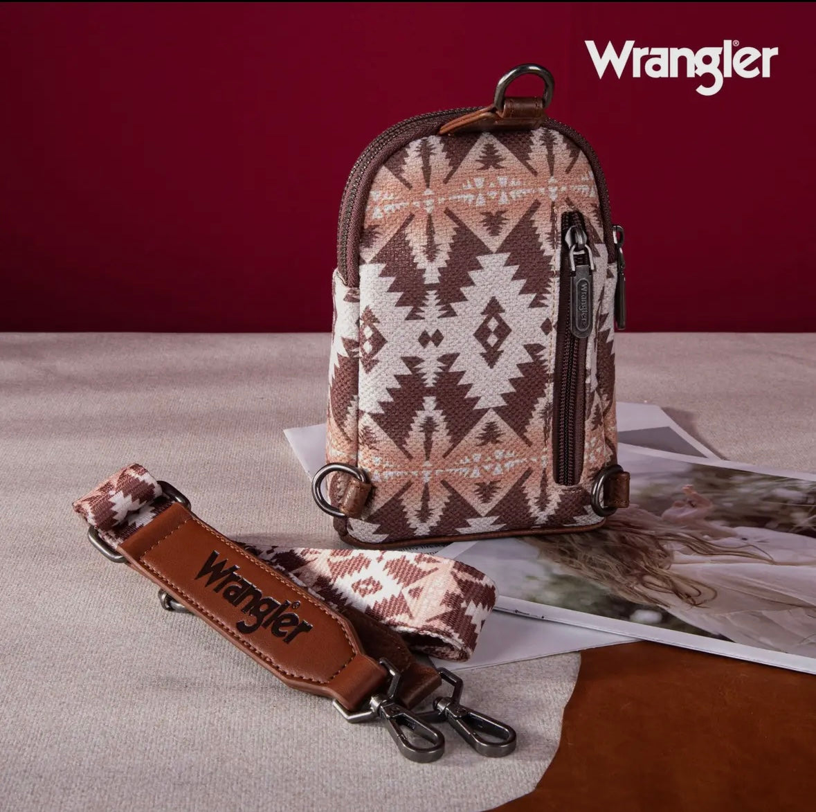 Wrangler Aztec Print Crossbody