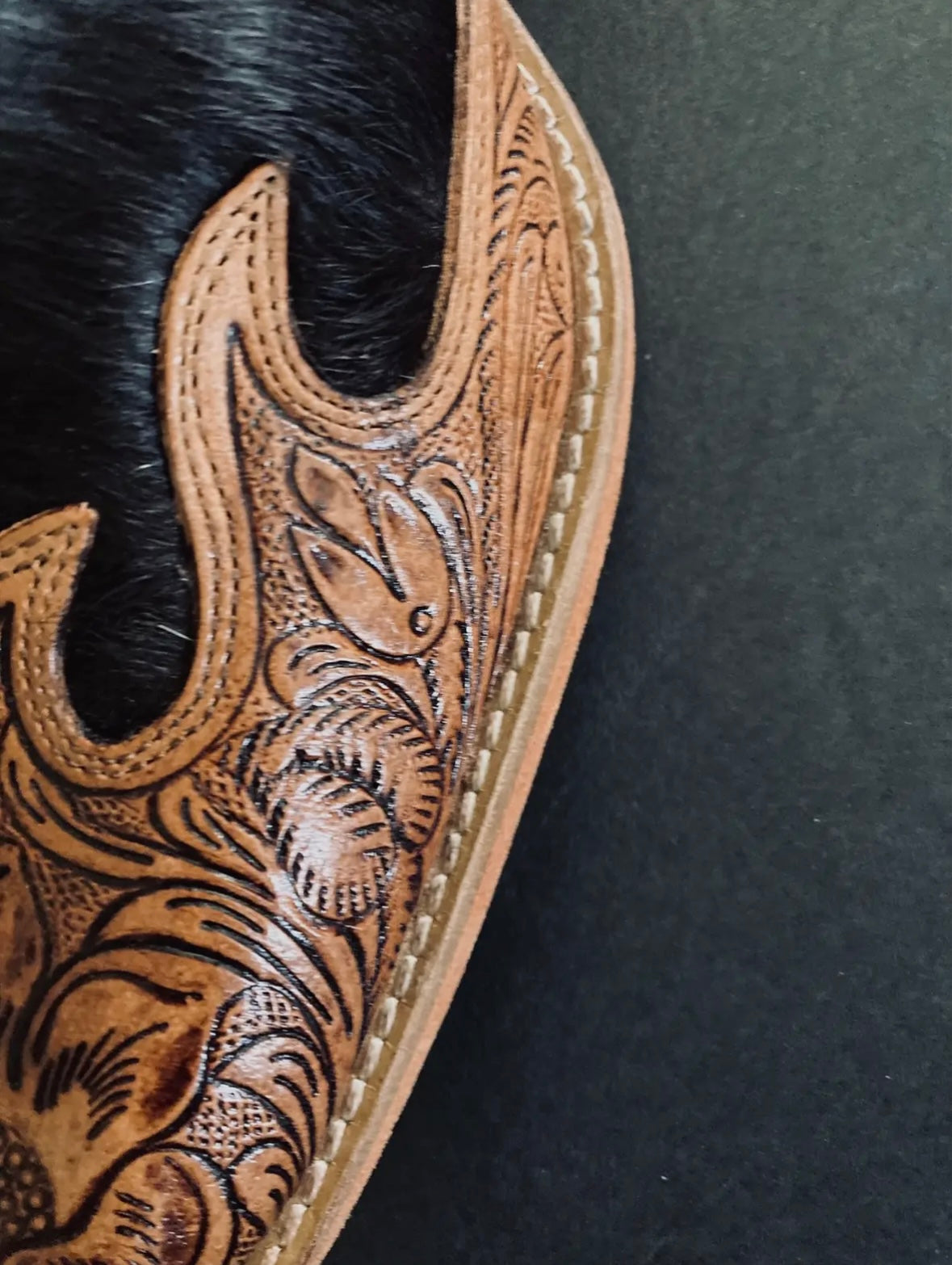 Myra Hide Tooled Boots