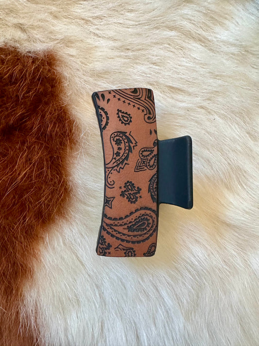 Paisley Claw Clip