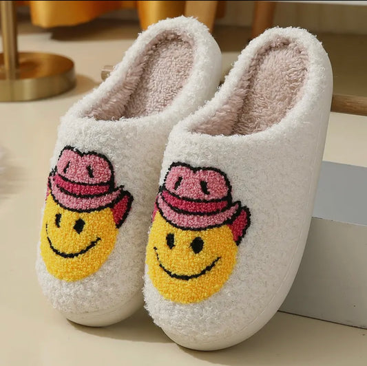 Smiley Cowgirl Slippers