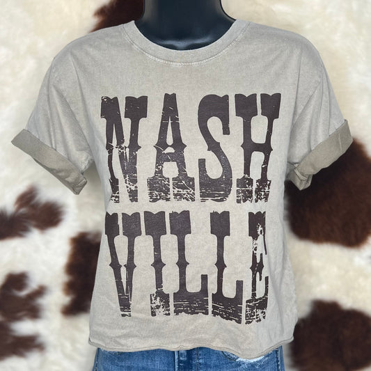 Nashville Cropped Graphic Tee